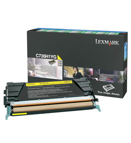 Lexmark C736H1YG cartuccia toner 1 pz Originale Giallo