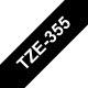Brother TZE-355 nastro per etichettatrice Bianco su nero 2