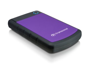 Transcend StoreJet 25H3P (USB 3.0), 2TB disco rigido esterno 5400 Giri/min 2.5" Micro-USB B 3.2 Gen 1 (3.1 Gen 1) Nero, Viola