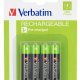 Verbatim Batterie ricaricabili AAA Premium 4