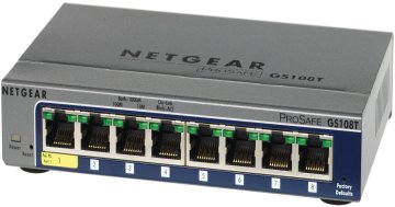 NETGEAR GS108T-200 Gestito L2 Gigabit Ethernet (10/100/1000) Grigio