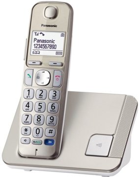 Panasonic KX-TGE210JTN telefono Telefono DECT Identificatore di chiamata Champagne