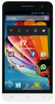 Mediacom PhonePad Duo X510U 12,7 cm (5") Doppia SIM Android 4.4.2 3G Micro-USB B 1 GB 8 GB 2200 mAh Bianco