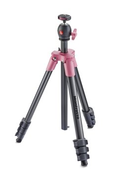 Manfrotto MKCOMPACTLT-PK treppiede Fotocamere digitali/film 3 gamba/gambe Antracite, Rosa