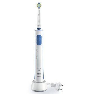 Oral-B Professional Care 600 Floss Action Adulto Spazzolino rotante-oscillante Blu, Bianco