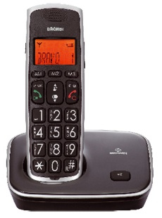 Brondi Bravo Oro Telefono DECT Identificatore di chiamata Nero