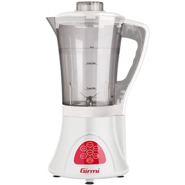 Girmi FR100 frullatore 1,5 L Frullatore da tavolo 800 W Rosso, Trasparente, Bianco