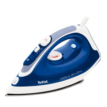 Tefal FV3765 ferro da stiro Ferro da stiro a secco e a vapore Acciaio inossidabile 2000 W Blu