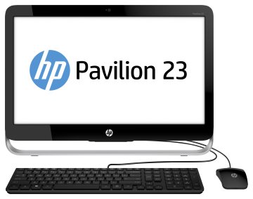HP Pavilion 23-g121nl Intel® Core™ i3 i3-4150T 58,4 cm (23") 1920 x 1080 Pixel PC All-in-one 4 GB DDR3L-SDRAM 500 GB HDD Windows 8.1 Nero, Argento