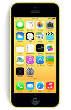 Apple iPhone 5c 10,2 cm (4") SIM singola iOS 7 4G 32 GB Giallo