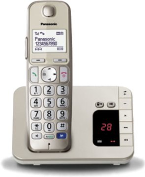 Panasonic KX-TGE220JTN telefono Telefono DECT Identificatore di chiamata Champagne