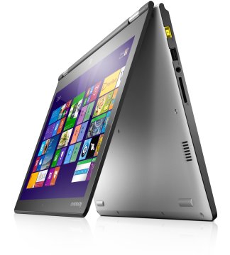 Lenovo IdeaPad Yoga 2 13 Intel® Core™ i3 i3-4030U Ibrido (2 in 1) 33,8 cm (13.3") Touch screen Full HD 8 GB DDR3L-SDRAM 508 GB Hard Disk Ibrido Wi-Fi 4 (802.11n) Windows 8.1 Argento