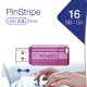Verbatim PinStripe - Memoria USB da 16 GB - Rosa intenso 6