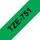 Brother TZE-751 nastro per etichettatrice Nero su verde 2