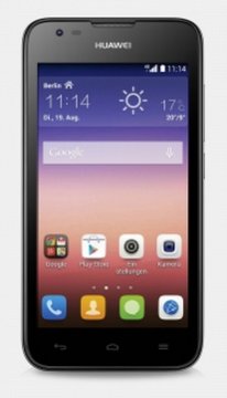 Huawei Ascend Y550 11,4 cm (4.5") SIM singola Android 4.4 4G Micro-USB 1 GB 4 GB 2000 mAh Nero