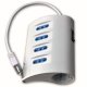 Techly Multipresa da Tavolo 4 Posti Italiana Bipasso 1 Schuko e 2 USB Bianca (IUPS-PCP-4UDESK) 2