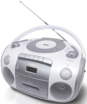 Irradio CDMP 328UC impianto stereo portatile 30 W AM, FM Argento, Bianco Riproduzione MP3