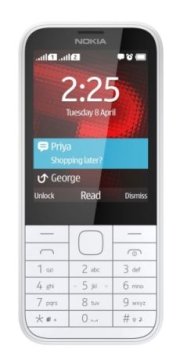 Nokia 225 Dual SIM 7,11 cm (2.8") 100,6 g Bianco Telefono cellulare basico
