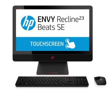 HP ENVY Recline 23-m220el Intel® Core™ i5 i5-4570T 58,4 cm (23") 1920 x 1080 Pixel Touch screen PC All-in-one 4 GB DDR3-SDRAM 1 TB Hard Disk Ibrido NVIDIA® GeForce® GT 730A Windows 8.1 Nero, Rosso