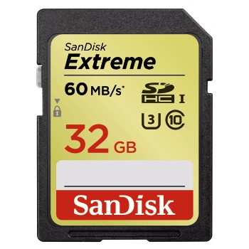 SanDisk 32GB SDHC, UHS Classe 3