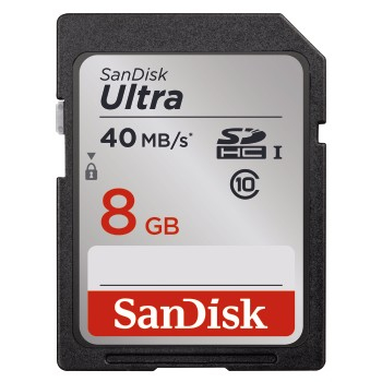 SanDisk 8GB SDHC, UHS-I Classe 10