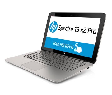 HP Spectre 13 x2 Pro Intel® Core™ i5 i5-4202Y Computer portatile 33,8 cm (13.3") Touch screen Full HD 8 GB DDR3-SDRAM 256 GB SSD Wi-Fi 4 (802.11n) Windows 8.1 Pro Nero, Argento