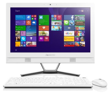 Lenovo IdeaCentre C40-30 Intel® Core™ i3 i3-4005U 54,6 cm (21.5") 1920 x 1080 Pixel PC All-in-one 4 GB DDR3L-SDRAM 500 GB HDD NVIDIA® GeForce® 820M Windows 8.1 Wi-Fi 4 (802.11n) Bianco