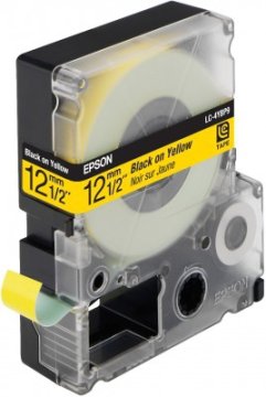 Epson Nastro giallo per testo Nero 12/9