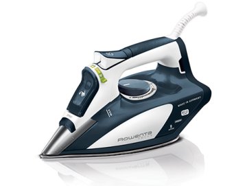 Rowenta Focus Ferro a vapore SteamGlide 2400 W Blu, Bianco