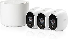 Arlo VMS3330, sistema di videosorveglianza Wi-Fi con 3 telecamere di sicurezza senza fili alimentate a batteria