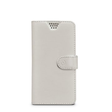 Celly WALLY UNICA custodia per cellulare 11,4 cm (4.5") Custodia a borsellino Bianco