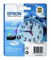 Epson Alarm clock 27XL DURABrite Ultra cartuccia d'inchiostro 1 pz Originale Ciano, Magenta, Giallo