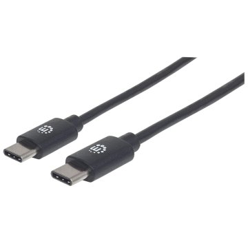 Manhattan 353342 cavo USB 1 m USB 2.0 USB C Nero