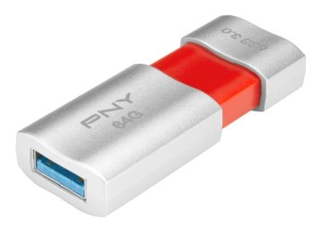 PNY Wave Attaché 3.0 64GB unità flash USB USB tipo A 3.2 Gen 1 (3.1 Gen 1) Arancione, Argento