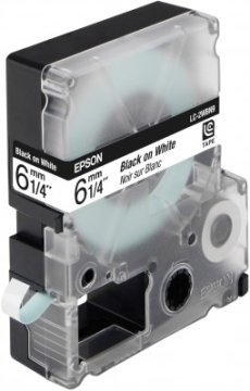 Epson Nastro Bianco per testo Nero 6/9