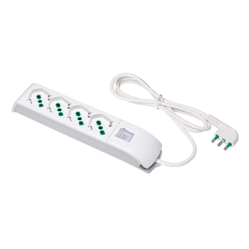 FANTON 410100 prolunghe e multiple 1,5 m 4 presa(e) AC Interno Bianco