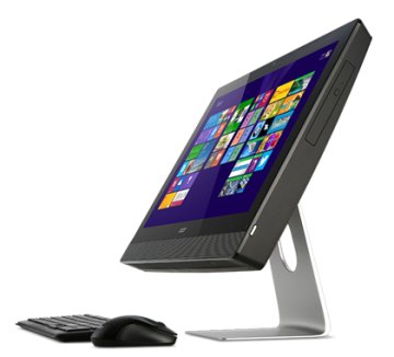 Acer Aspire Z3-615 Intel® Core™ i5 i5-4460T 58,4 cm (23") 1920 x 1080 Pixel Touch screen 4 GB DDR3-SDRAM 1 TB HDD PC All-in-one Windows 8.1 Wi-Fi 4 (802.11n) Nero, Argento