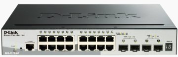 D-Link DGS-1510-20 switch di rete Gestito L3 Gigabit Ethernet (10/100/1000) Nero
