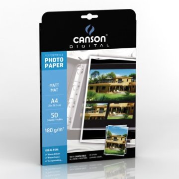 Canson C200004319 carta fotografica A4 Bianco Opaco