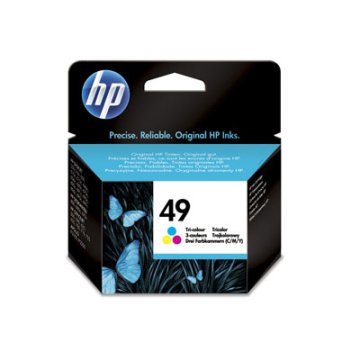 HP 49 Large Tri-color Inkjet Print Cartridge cartuccia d'inchiostro 1 pz Originale Ciano, Magenta, Giallo