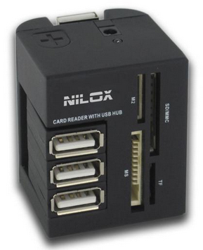 Nilox 10NXCRHU3P001 lettore di schede USB 2.0