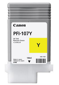 Canon PFI-107Y cartuccia d'inchiostro 1 pz Originale Giallo