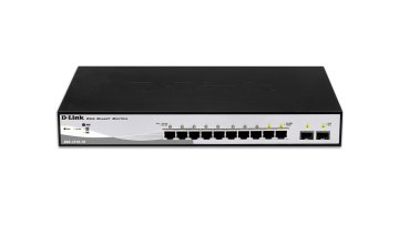 D-Link DGS-1210-10 switch di rete Gestito L2 Gigabit Ethernet (10/100/1000) 1U Nero, Grigio