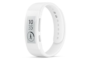 Sony SmartBand Talk SWR30 E-ink Braccialetto per rilevamento di attività 3,56 cm (1.4") IP68 Bianco