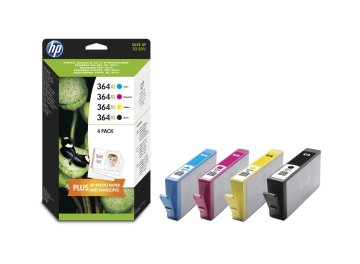 HP 364XL 4-pack High Yield Nero/Cyan/Magenta/Yellow Original Ink Cartridges cartuccia d'inchiostro 4 pz Originale Resa elevata (XL) Nero, Ciano, Magenta, Giallo