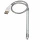 Techly Lampada USB 40cm Flessibile 10LED Dimmerabile per Notebook, Silver (IUSB-LIGHT10) 2