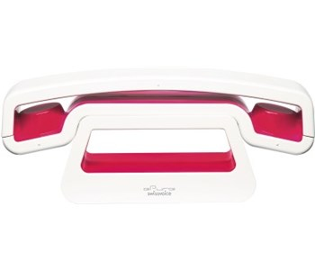 SwissVoice ePure Telefono analogico/DECT Identificatore di chiamata Rosa, Bianco