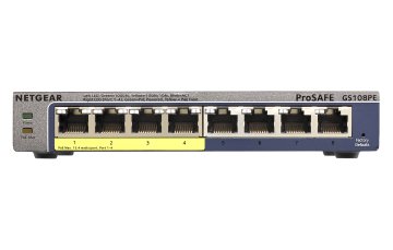 NETGEAR GS108PE Gestito L2/L3 Gigabit Ethernet (10/100/1000) Supporto Power over Ethernet (PoE) Nero