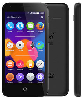 Alcatel PIXI 3 11,4 cm (4.5") Doppia SIM Android 4.4 3G 0,5 GB 4 GB 1400 mAh Nero