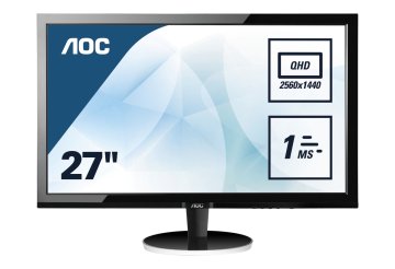 AOC Q2778VQE Monitor PC 68,6 cm (27") 2560 x 1440 Pixel Quad HD LED Nero, Argento